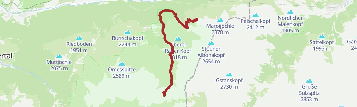 Route map: 3-Tages-Tour Verwall (Etappe 2)